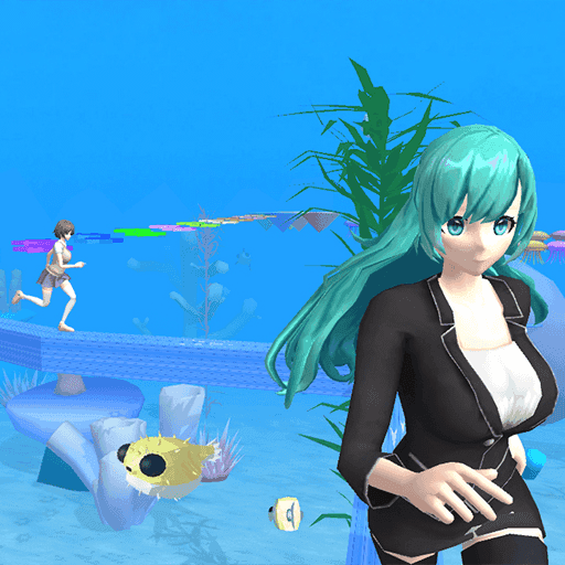 樱花女孩海底跑酷游戏