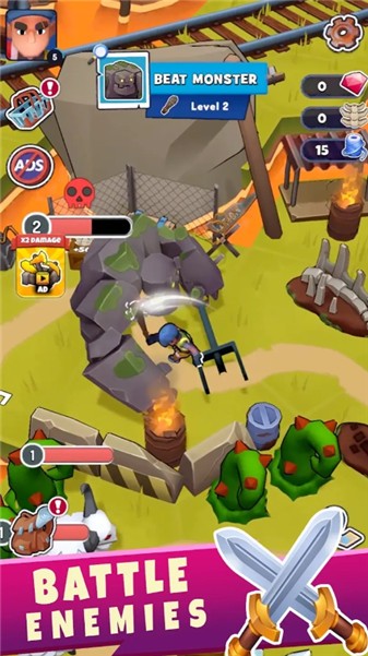 脱轨：生存冒险游戏截图1