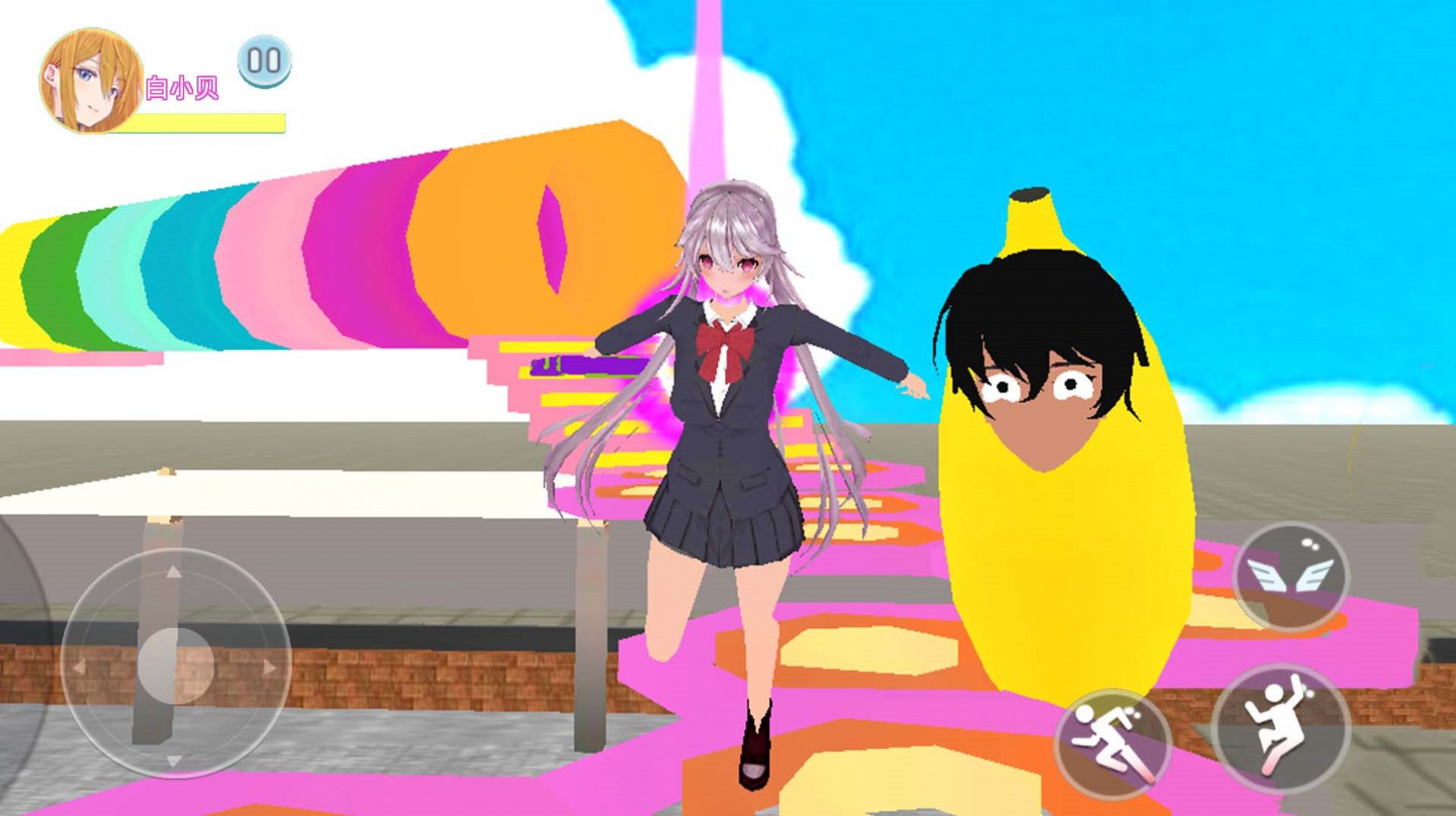 樱校跑酷逃离外星人游戏截图2