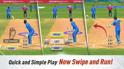 真实板球击球（Real Cricket Swipe）图2