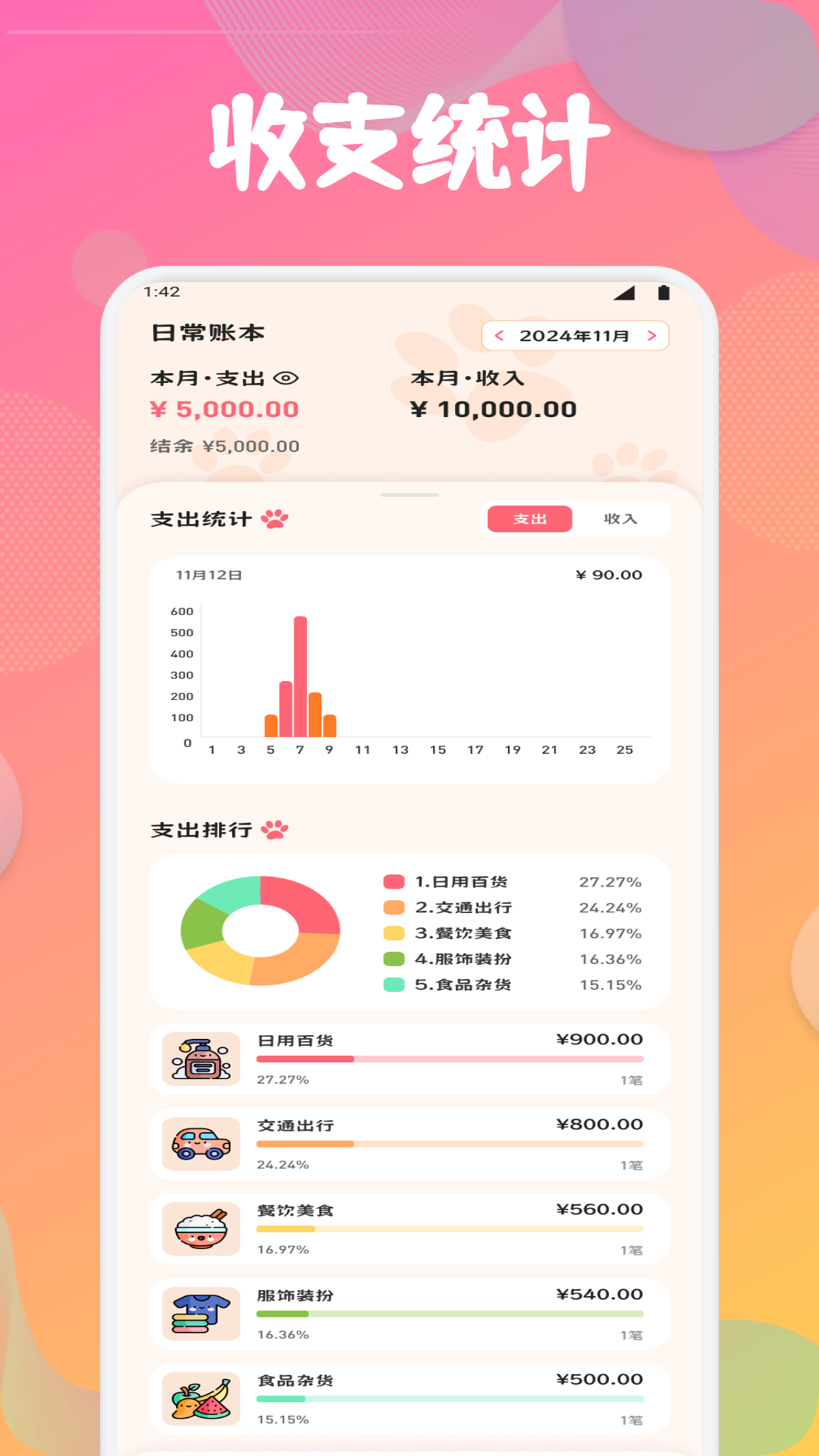 天天记账簿app截图2