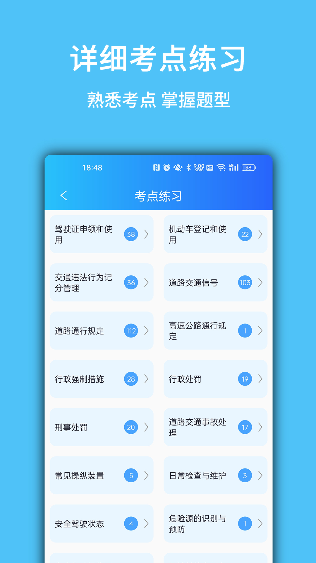 摩托驾考易题app截图2