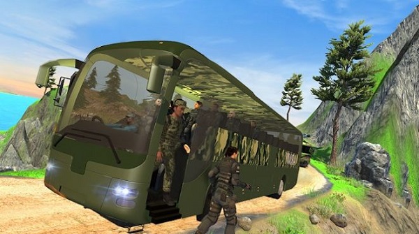 City Army Bus Game 3D游戏截图2