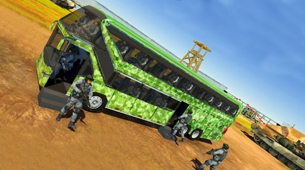 City Army Bus Game 3D游戏截图1