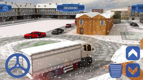 斯诺疯狂车位（Snow Car parking Frenzy）截图1