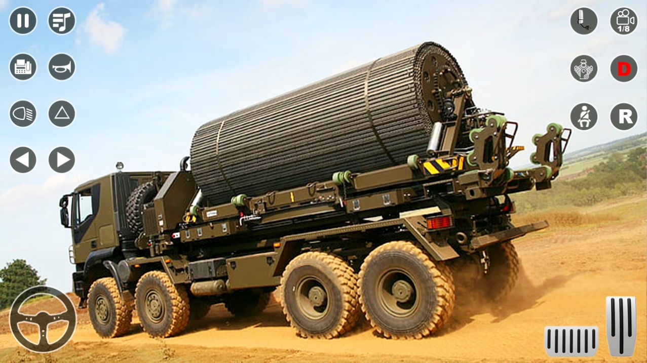 越野军车运输司机（ Army Truck Simulator）截图1