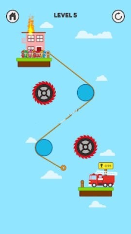 Toy Rescue Rope Puzzle游戏图1