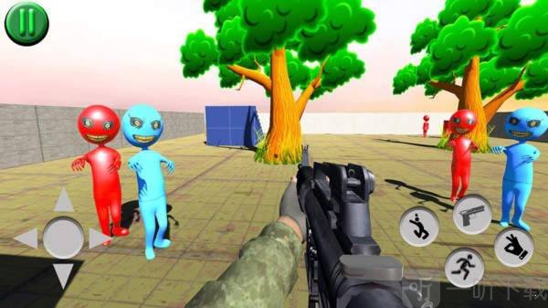 射击红色人游戏图1