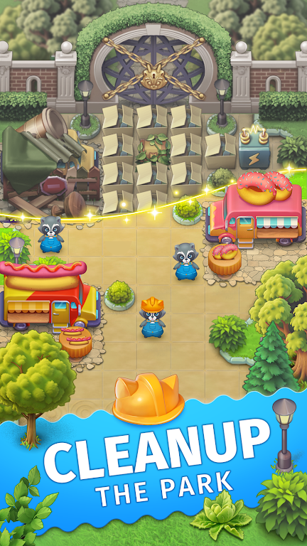 浣熊公园闲置合并游戏(raccoon park: idle merge)图1