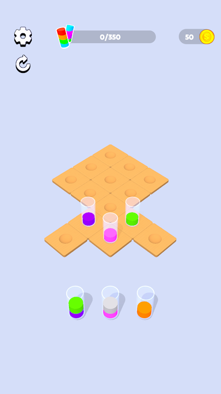 瓶子排序3D游戏(bottle sort 3d)图2