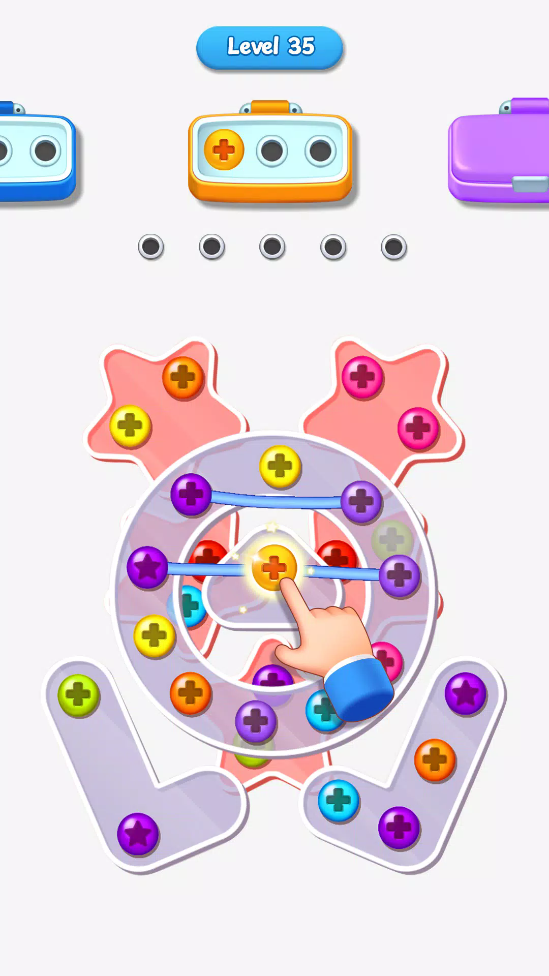 彩色螺丝堵塞拼图游戏(unscrew color jam)图1
