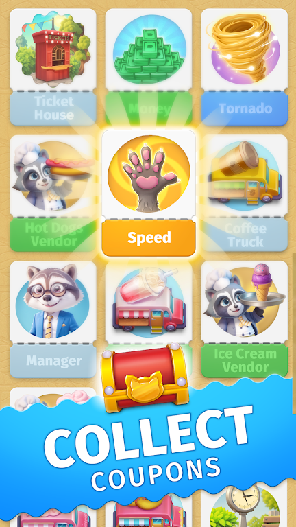 浣熊公园闲置合并游戏(raccoon park: idle merge)图2