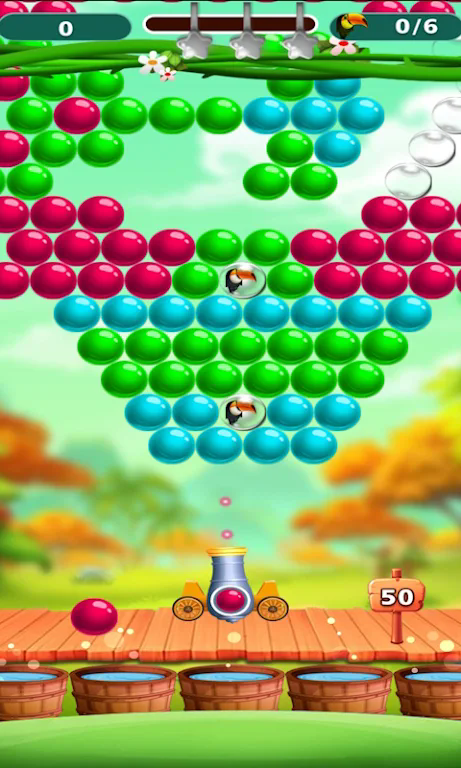 泡泡射击者小鸟救援游戏(bubbleshooterbirdrescue)图2