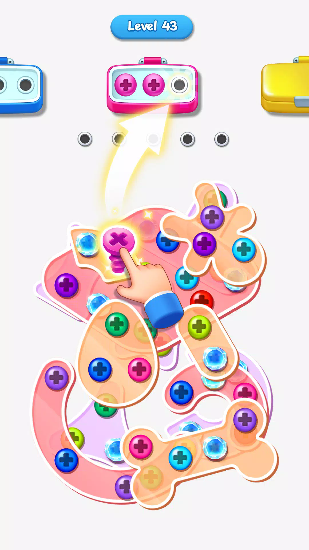 彩色螺丝堵塞拼图游戏(unscrew color jam)图2