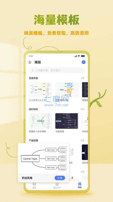 processon思维导图截图2