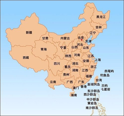 中国地图高清版大图可放大含各省市