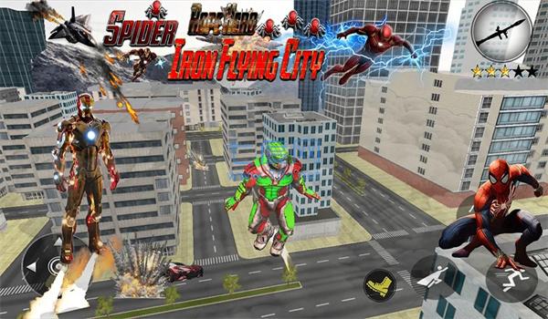 蜘蛛侠英雄钢铁飞城SpiderRopeHeroIronFlyingCity图1