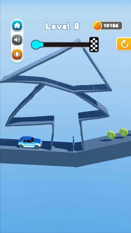 画线汽车攀登3D图3