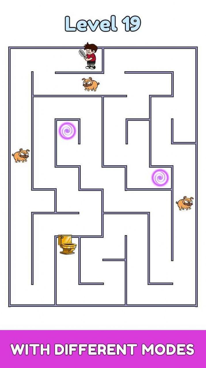 Maze Escape Toilet Rush游戏截图3