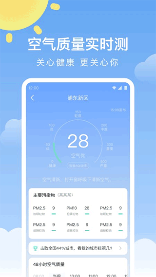 晴暖天气