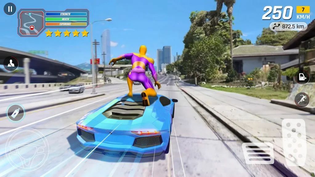 Super Rope Hero: Flying City游戏图1