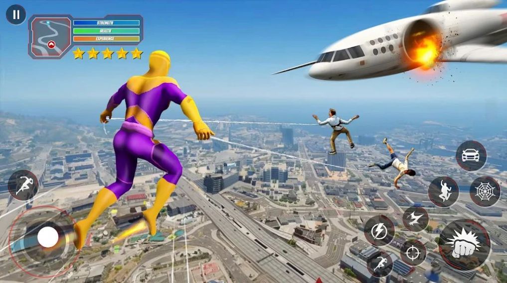 Super Rope Hero: Flying City游戏