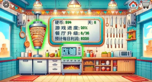 沙威玛烤肉店游戏