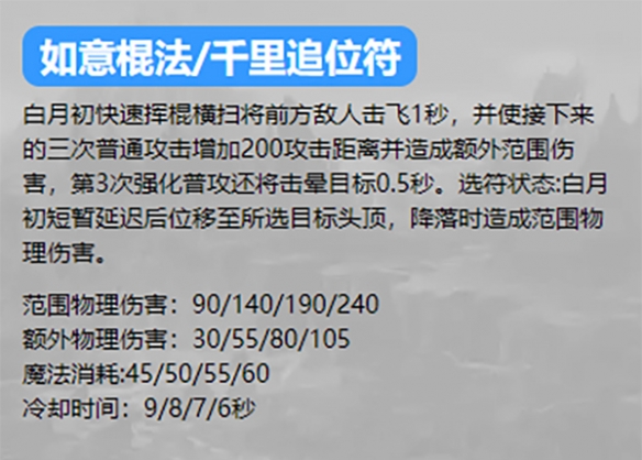 8个技能横扫千军英魂之刃口袋版联动英雄白月初攻略