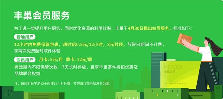 丰巢会员服务费用多少丰巢会员用户与普通用户区别