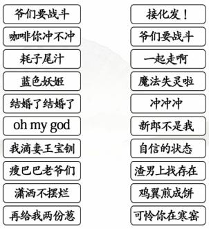 汉字找茬王连线热梗怎么过-连线两边热梗通关图文攻略