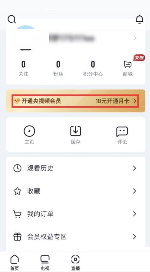 央视频会员怎么开