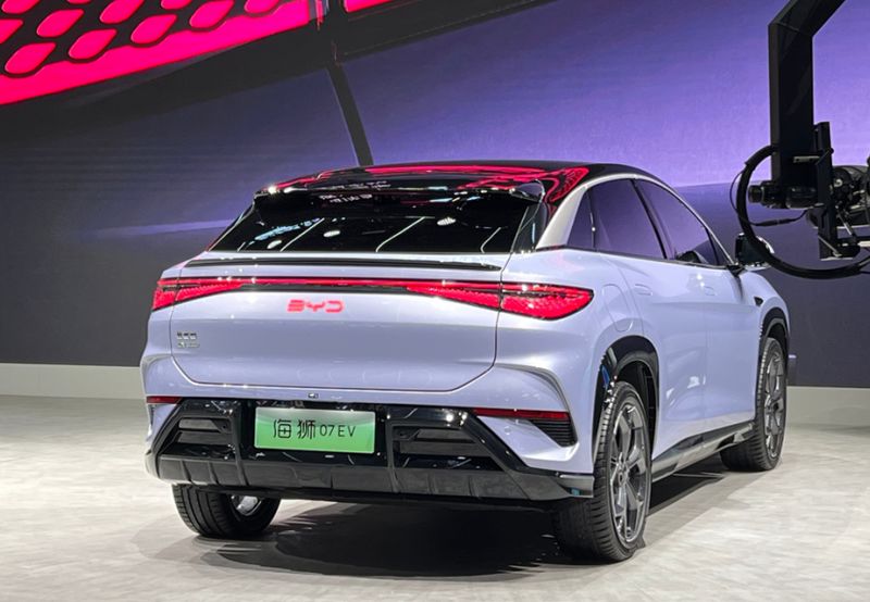 海洋系首款纯电中型SUV，比亚迪海狮07EV广州车展亮相，20万元起