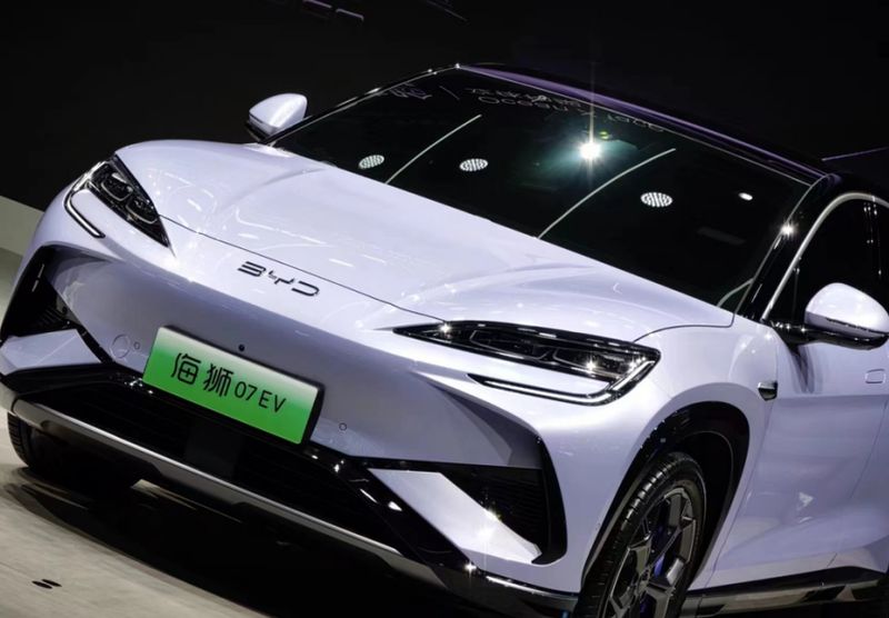 海洋系首款纯电中型SUV，比亚迪海狮07EV广州车展亮相，20万元起