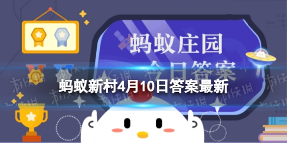 蚂蚁新村4.10今日答案最新