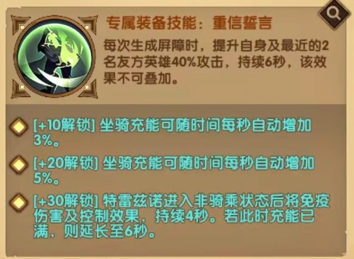 剑与远征特雷兹诺专属及家具分析