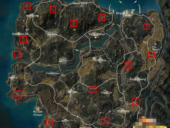 pubg泰戈神秘钥匙地图开门位置介绍