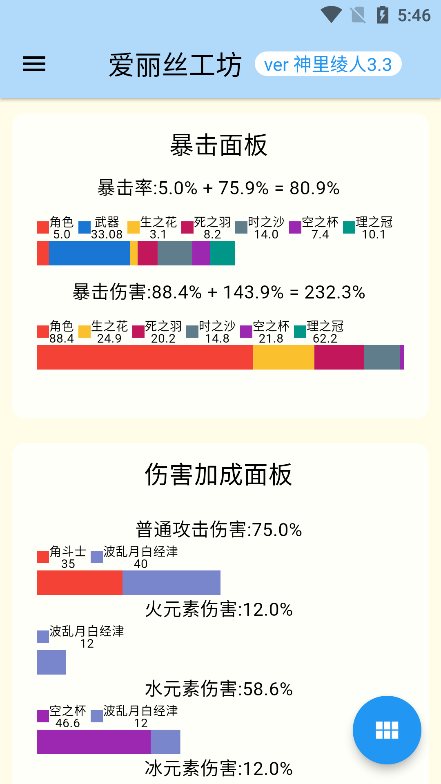 爱丽丝工坊for原神app官方正版下载genshindamagecalculator