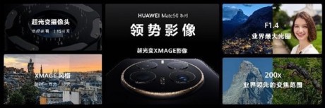 华为Mate50Pro发布：首发卫星通信、可变光圈