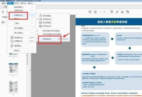 AdobeAcrobatReaderDC设置自动滚动的方法