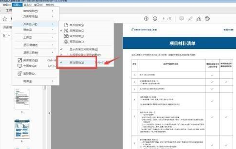 AdobeAcrobatReaderDC设置自动滚动的方法