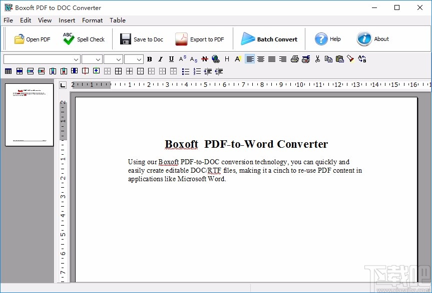 BoxoftPDFtoDOCConverter将PDF文件转为Word文件的方法