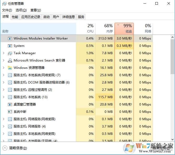 Win10windowsmodulesinstallerworkerCPU磁盘占用高怎么解决