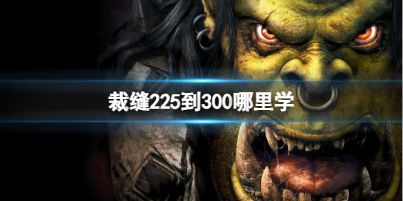 魔兽世界裁缝225到300学习位置