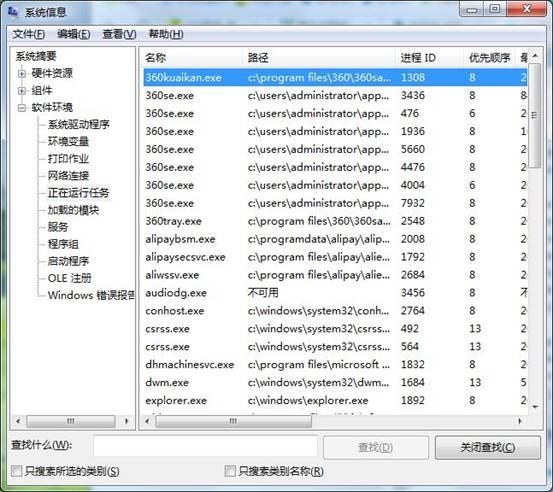 win7系统找出后台运行程序的操作方法