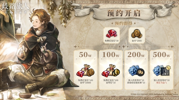 日式RPG经典重现！歧路旅人：大陆的霸者霸者测试4.18开启