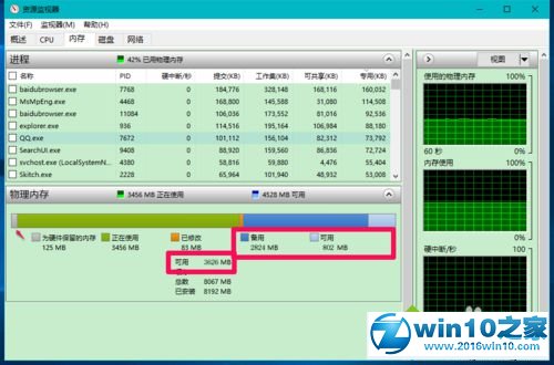 win10系统电脑可用内存异常的解决方法