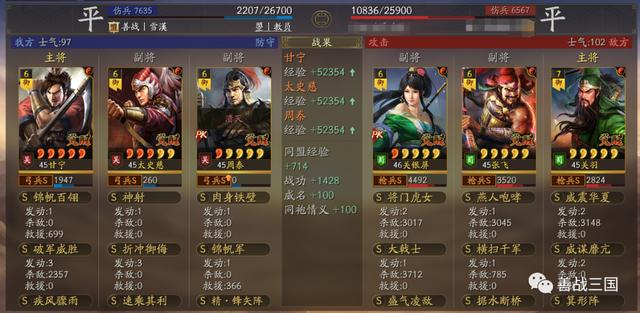 三国志战略版锋失暴力虎臣弓，陈仓之战暴力弓，8000+伤害