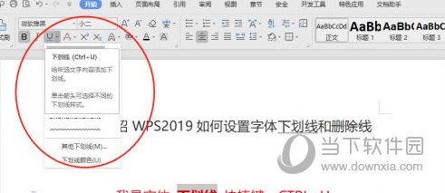 wps2019怎么设置横线格式详细步骤介绍