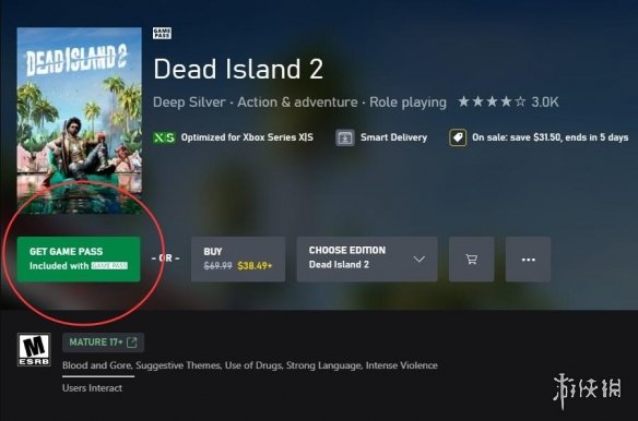 死亡岛2现已加入XGP：但仅支持XBOX-云端游玩