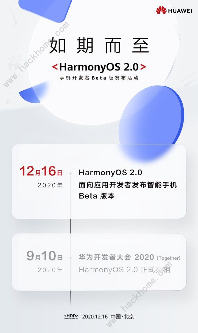 harmonyOS2.0什么时候更新harmonyOS2.0手机开发者Beta版更新了什么